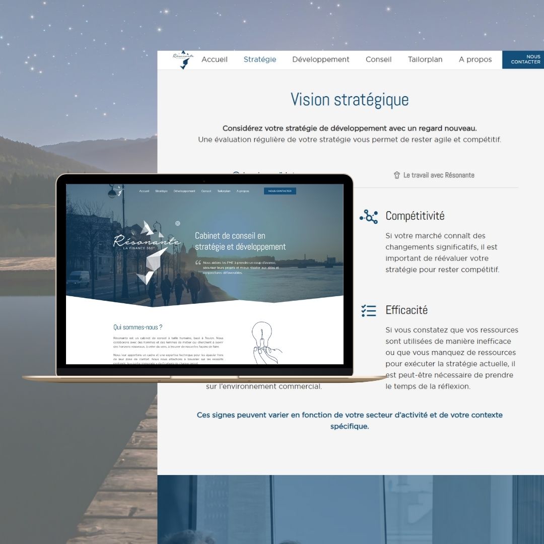 création site internet pour cabinet de conseil en stratégie par Interpaul